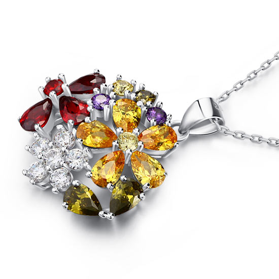 The Prisma Set - multi-color necklace alternate view