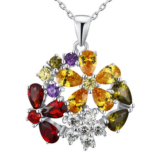 Multi-color necklace XFN8015