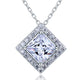1.5 Carat Princess Cut Simulated Diamond 925 Sterling Silver Pendant Necklace
