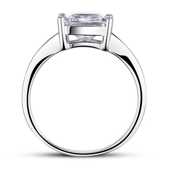 1.5 Ct Princess Cut Wedding Promise Ring - View 3 | SelinJewels