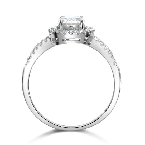 1.5 Carat Simulated Diamond Engagement Ring - View 4 | SelinJewels
