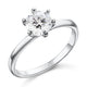1 Carat Simulated Diamond Engagement Sterling 925 Silver Ring