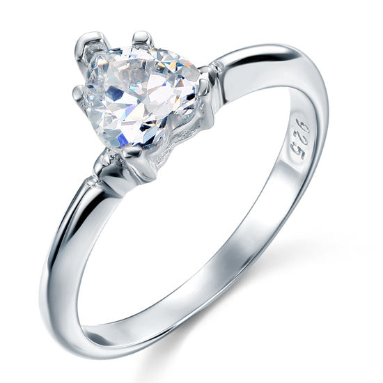 1.5 Carat Heart Cut Simulated Diamond Engagement Ring - View 2 | SelinJewels