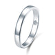 Classic Plain Solid Sterling 925 Silver Wedding Band Ring