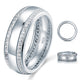 Men's Wedding Band Solid Sterling 925 Silver Ring