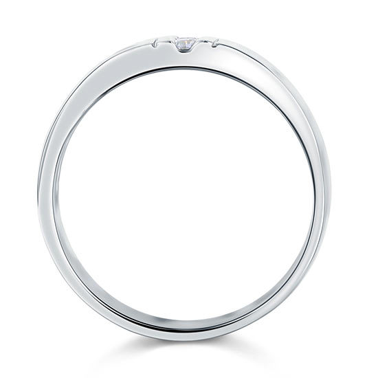 Men's Wedding Band Solid Sterling Silver Ring - View 5 | SelinJewels
