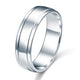 Men's Solid Sterling 925 Silver Wedding Band Ring
