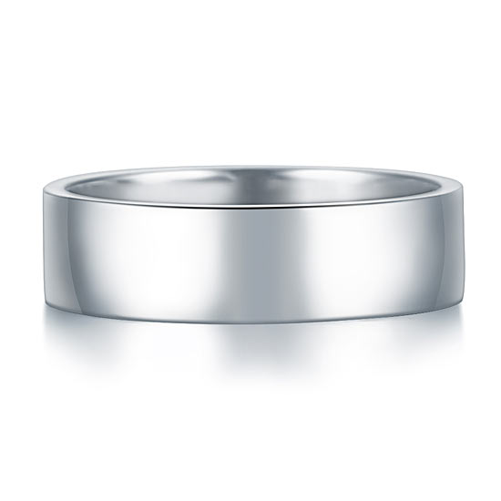 Men's Solid Sterling 925 Silver Wedding Band Ring - View 3 | SelinJewels