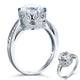 Vintage Style 2.5 Ct Solid 925 Sterling Silver Wedding Engagement Ring Jewelry