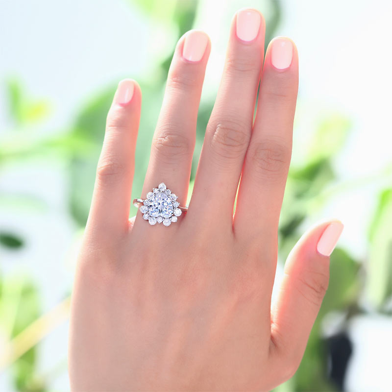 2.5 Carat Heart Cut Wedding Promise Ring - View 2 | SelinJewels