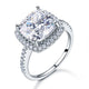 925 Sterling Silver Wedding Engagement Ring 5 Carat Simulated Diamond