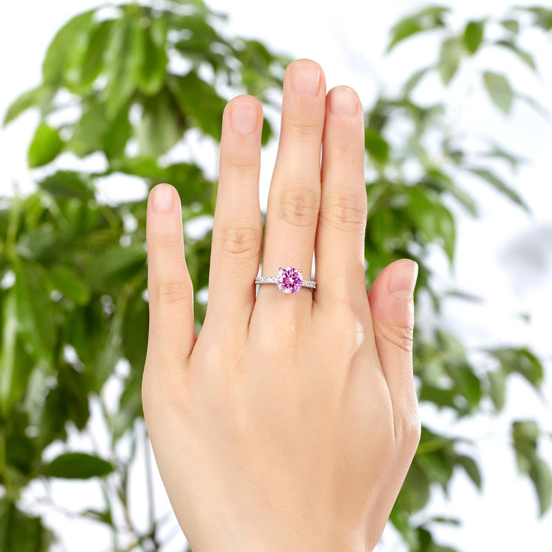 925 Sterling Silver Bridal Ring 2 Carat - View 6 | SelinJewels