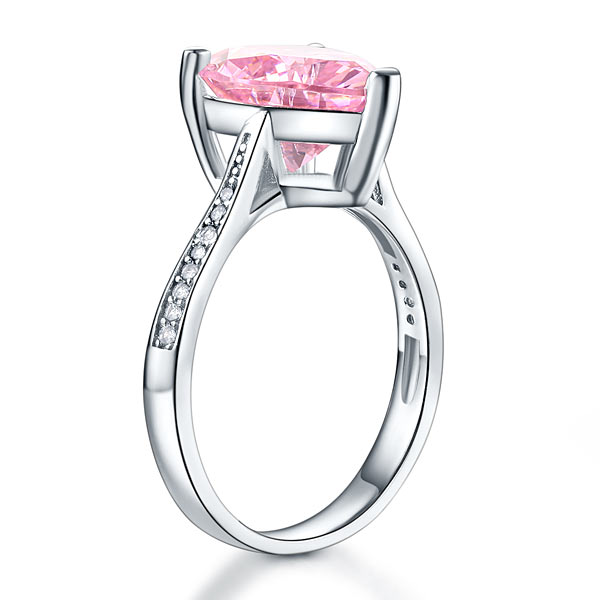 The Rosalie Set - pink heart ring alternate view