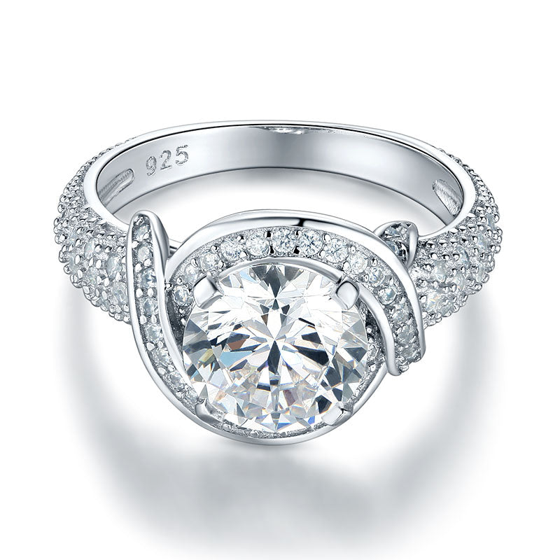 Vintage Style Art Deco Promise Ring - View 3 | SelinJewels