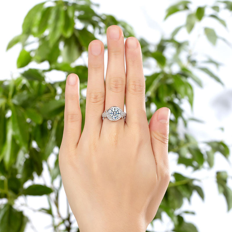Vintage Style Art Deco Promise Ring - View 2 | SelinJewels