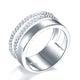 New Style Design Solid 925 Sterling Silver Wedding Band Ring