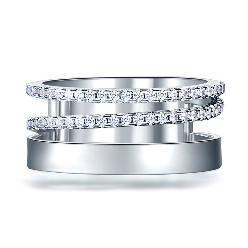 New Style Design Wedding Band Ring - View 3 | SelinJewels