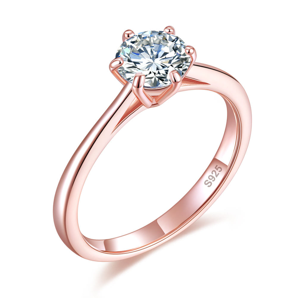 Rose gold round ring XFR8315