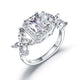 Pageant Luxury Ring Solid 925 Sterling Silver Butterfly Wedding Jewelry