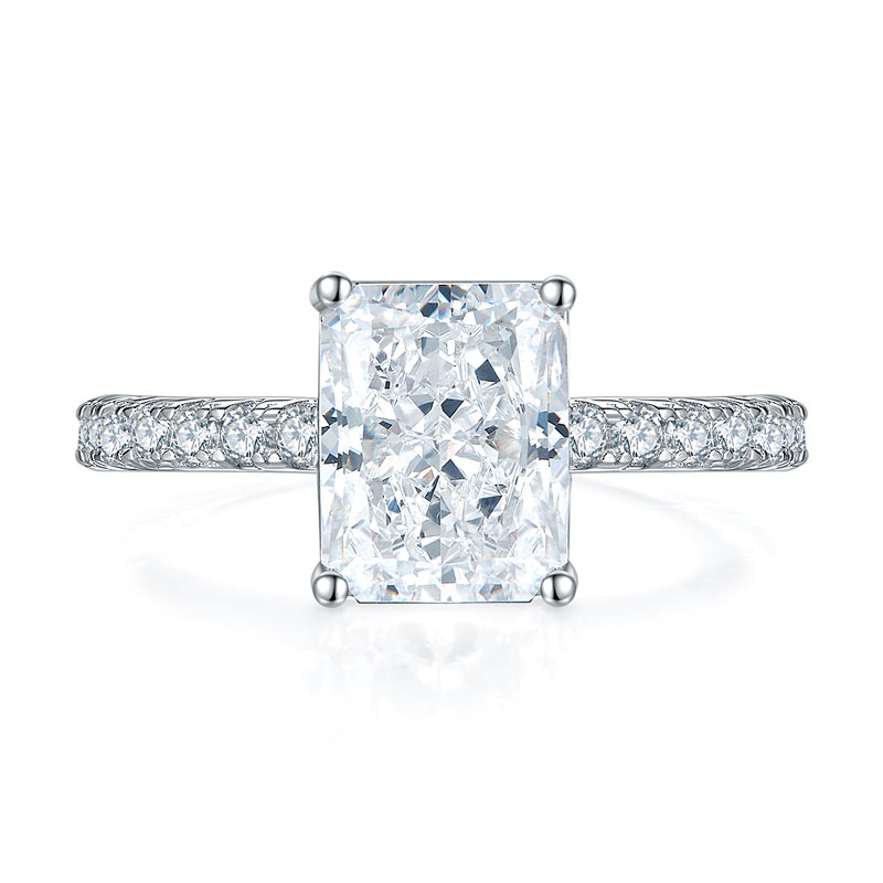 3 Carat Simulated Diamond Engagement Ring 925 Sterling Silver