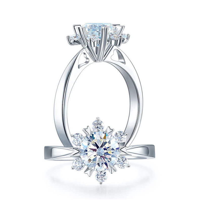 Flower moissanite ring MFR8338