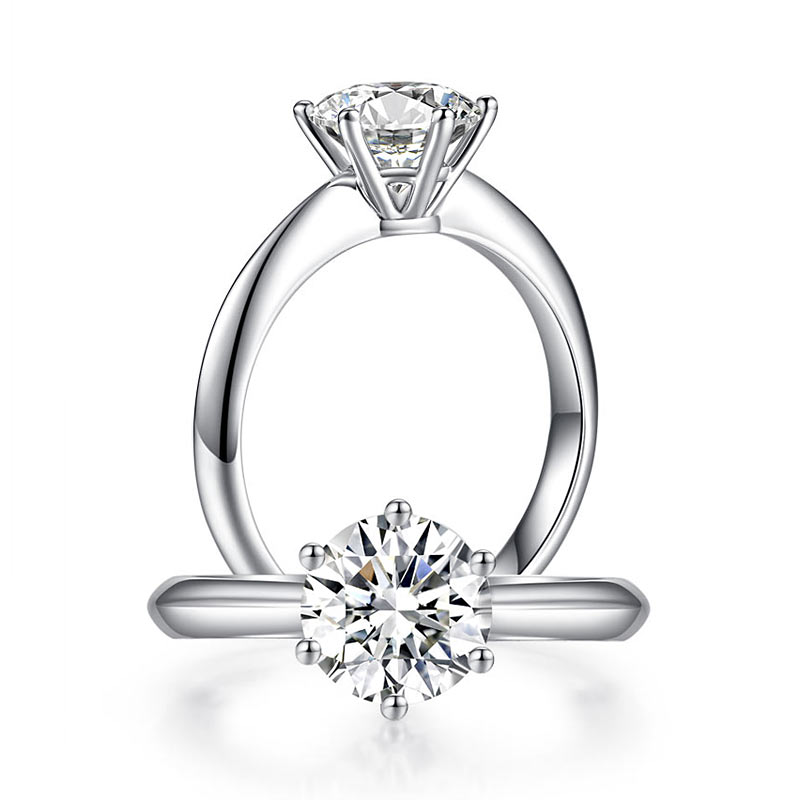 1.5 Carat Moissanite Diamond Solitaire Engagement Ring 925 Sterling Silver | SelinJewels