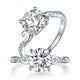 2 Carat Moissanite Diamond Wedding Engagement Ring 925 Sterling Silver