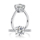2 Carat Moissanite Diamond Engagement Ring 925 Sterling Silver