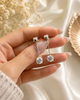 1 Carat Moissanite Diamond Dangle Earrings 925 Sterling Silver